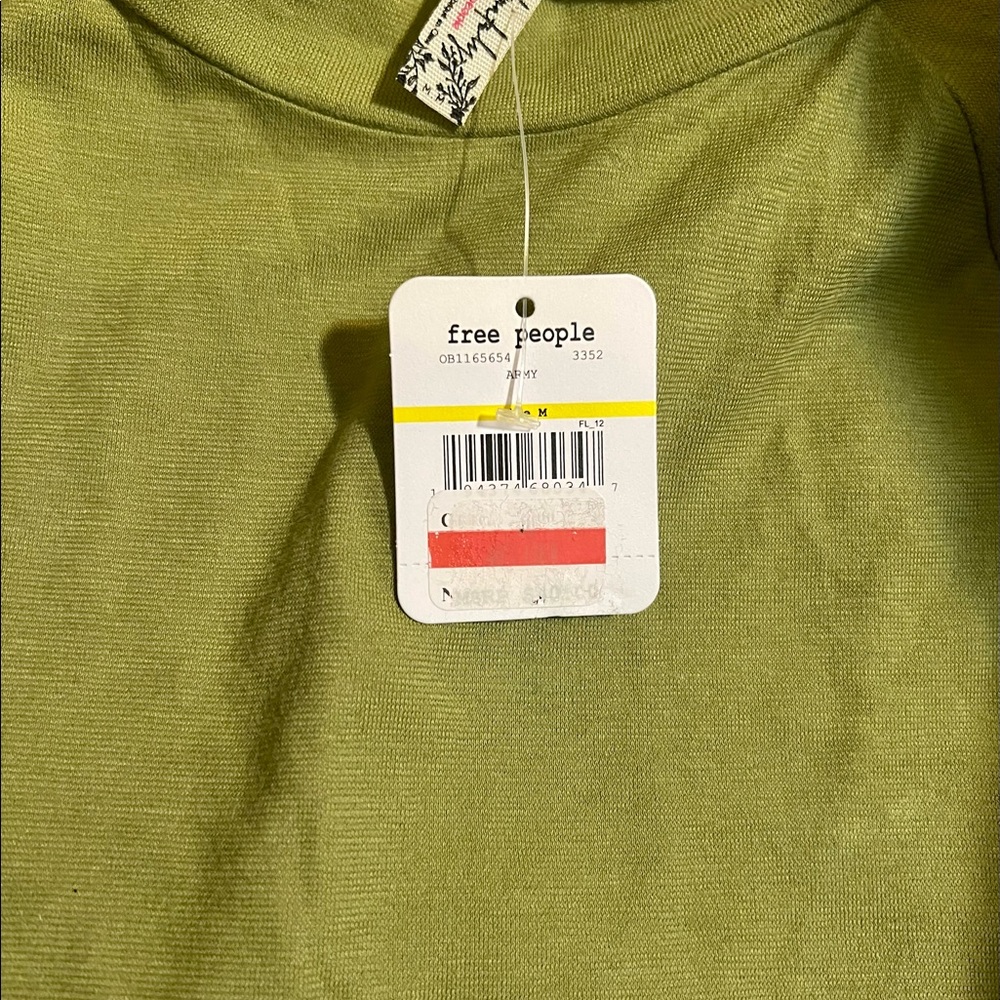 LAST1❗️Free People Green Muscle Bodysuit NWT - Picture 4 of 8